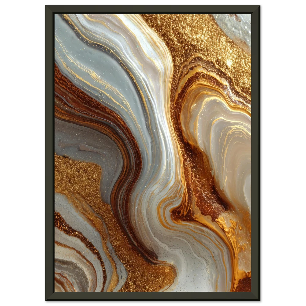 Gold River - Sort Metalramme