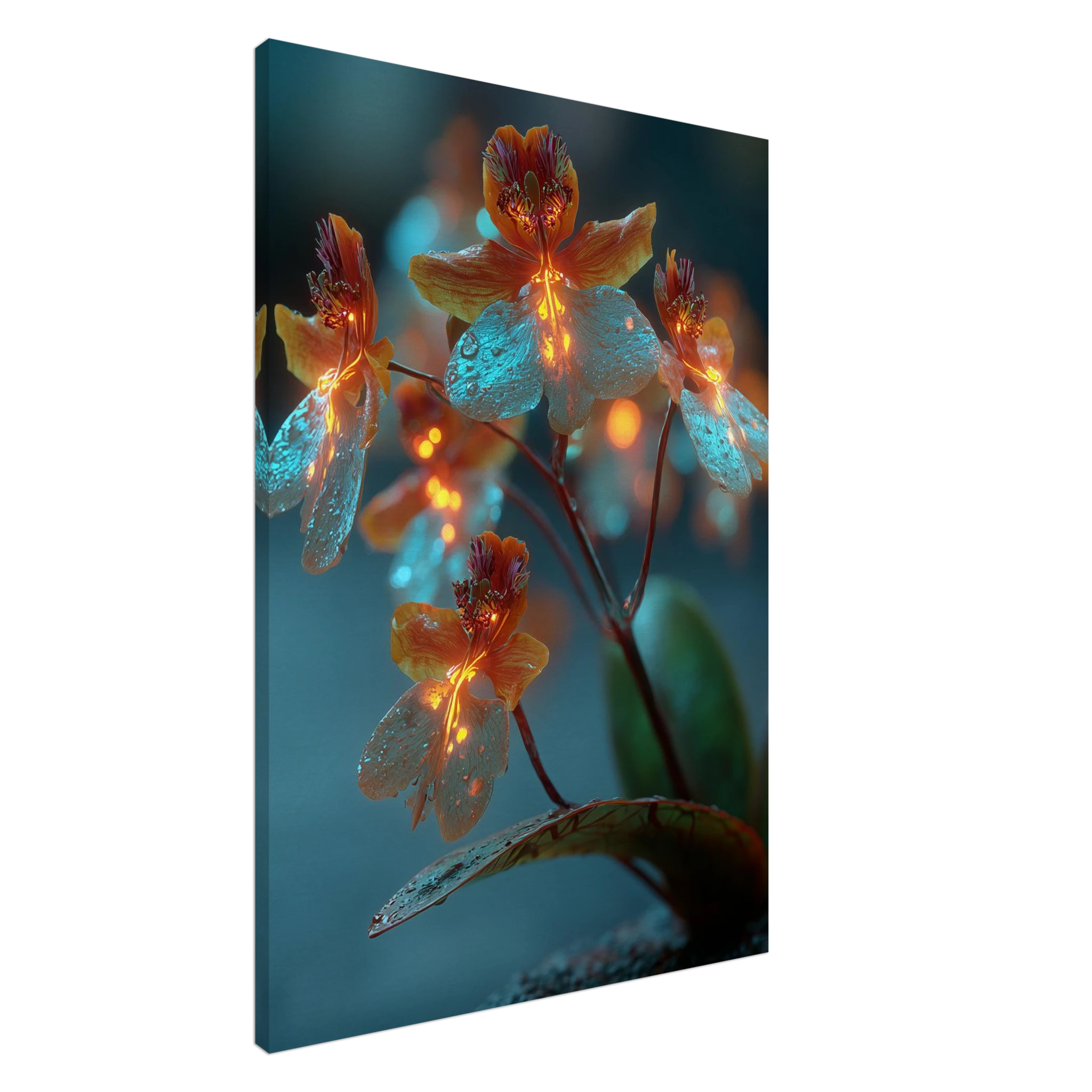 Flot Blomst - Lærred (Canvas)