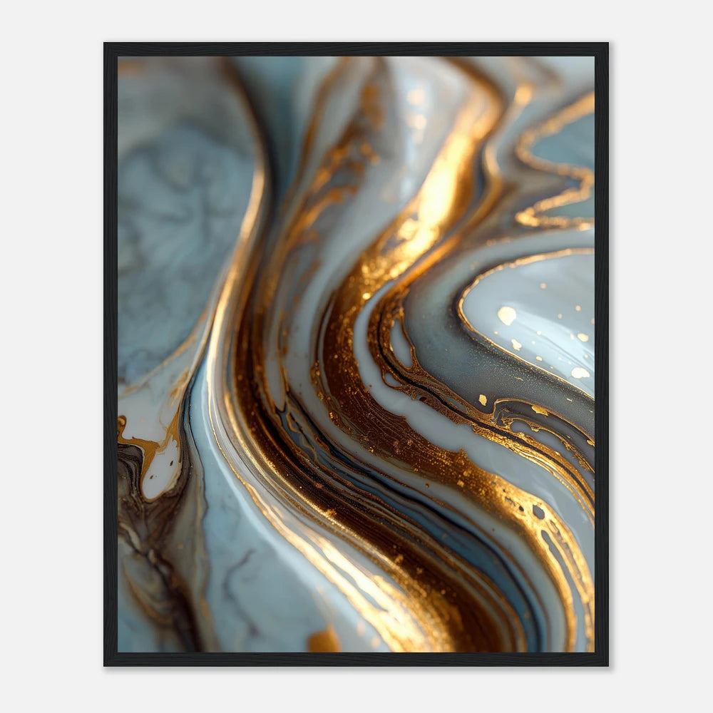 Gold Stream - Sort Træramme