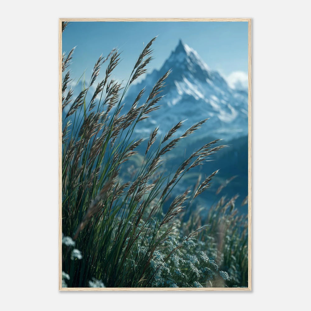 Alperne Og Blomster - Lyst Træ