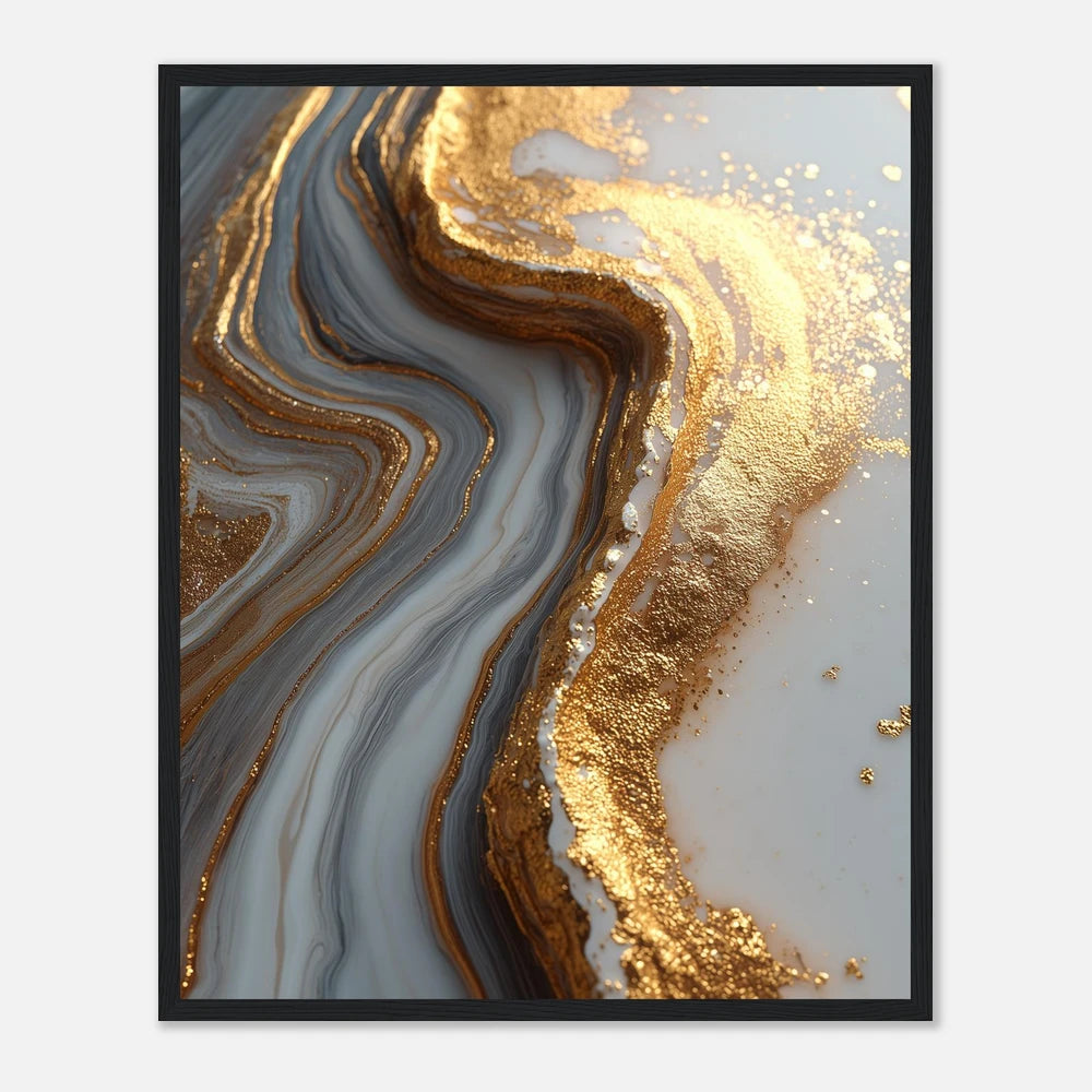 Gold Mountain - Sort Træramme