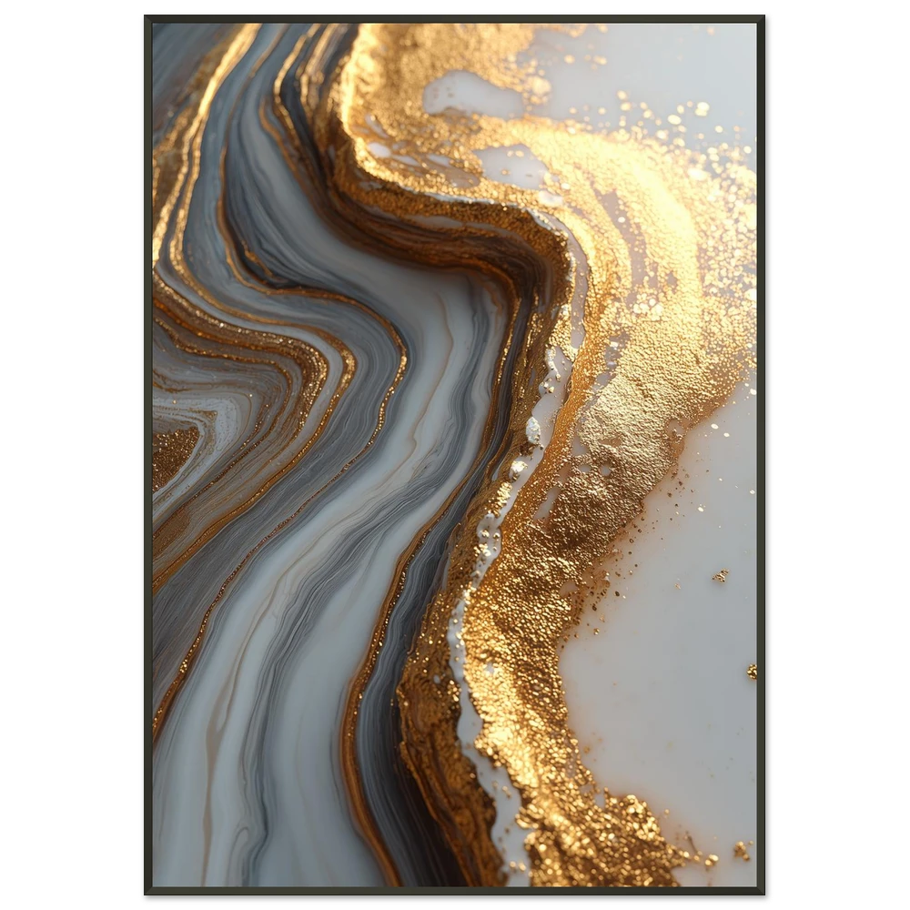 Gold Mountain - Sort Metalramme