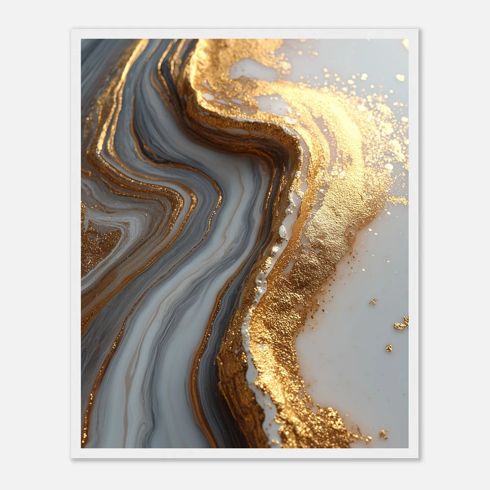 Gold Mountain - Hvid Træramme