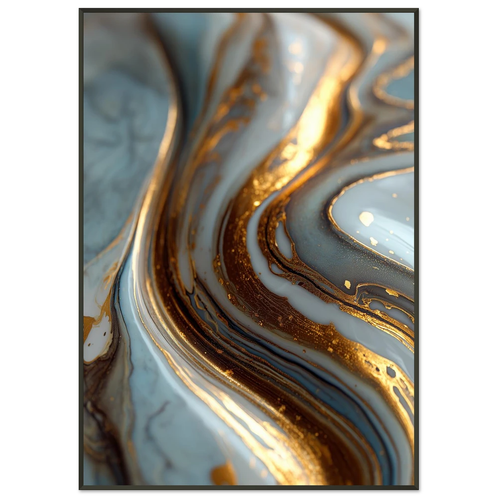 Gold Stream - Sort Metalramme